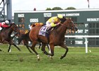 Fourstar Crook earns her first graded stakes win in the Dr. James Penny Memorial Stakes