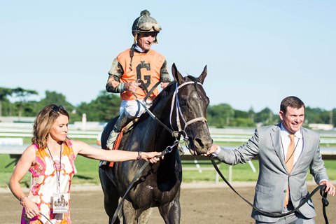 Girvin after his Haskell victory July 30 at Monmouth Park