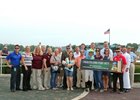 Belterra Park celebrated a milestone win by Perry Ouzts last year
