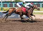 Emma Jean Too wins the Princess Margaret Stakes July 29 at Northlands Park
