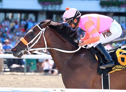 Money'soncharlotte wins the 2017 Molly Pitcher Stakes (G3)