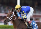 Orbolution wins the Aug. 31 P.G. Johnson Stakes at Saratoga Race Course