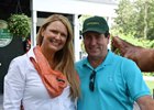 Renee Dailey with Tom VanMeter at the Saratoga sale