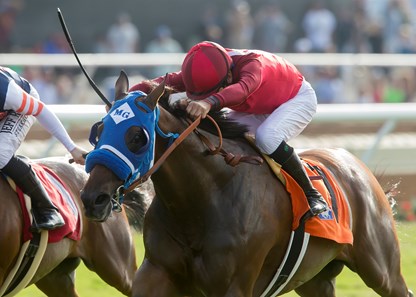 Sharp Samurai wins the 2017 La Jolla Handicap (G3T)