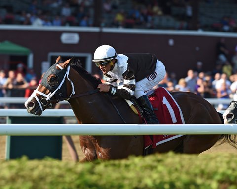 Blind Ambition wins the Quick Call Stakes at Saratoga Aug. 9