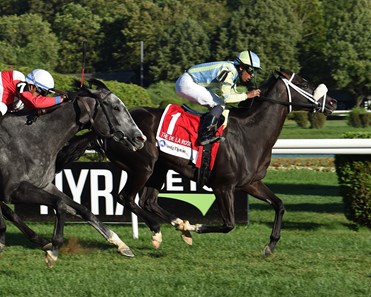 Thundering Sky wins the 2017 Fasig-Tipton De La Rose Stakes