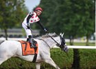 Manuel Franco celebrates his first Saratoga Race Course grade 1 on World Approval