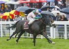 Here Comes When (outside) outfights Ribchester to win the Sussex Stakes