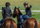 Jockey Irad Ortiz Jr. (right)