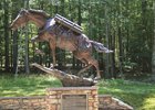 A statue of Sergeant Reckless at the National Museum of the Marine Corps