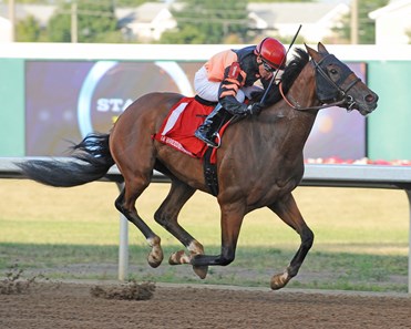 Wonderful Dancer wins the 2017 Iowa Breeders' Derby