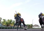 Soutache draws off to win the Affirmed Division of the FTBOA Florida Sire Stakes in stakes-record time
