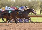 Analyze the Odds grinds out a win in the New York Breeders' Futurity Stakes at Finger Lakes
