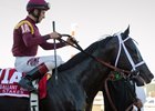 Coal Front and John Velazquez after winning the Sept. 23 Gallant Bob Stakes at Parx Racing