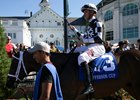 Mr. Misunderstood in the paddock ahead of his Jefferson Cup victory Sept. 30 at Churchill Downs