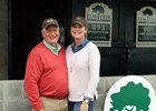 Jody (left) and Michelle Huckabay were ecstatic after selling a colt by Will Take Charge for $975,000 at the Keeneland September yearling sale