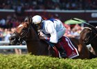 Heart to Heart took the grade 2 Bernard Baruch on the yielding Mellon turf course at Saratoga