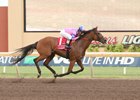 Champagne Room wins the Remington Park Oaks under a hand ride