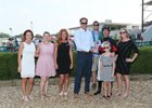 Corey Lanerie accepts his fourth riding title at Ellis Park