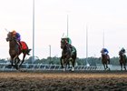 Ami's Mesa wins the grade 2 Presque Isle Downs Masters Stakes in track-record time