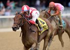 Separationofpowers pulls away in the Frizette Stakes Oct. 8
