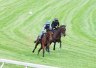 Lady Aurelia (inside) works in company with Childhood Oct. 3 at Keeneland