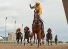 Pink Lloyd and Eurico Rosa Da Silva leave their rivals in the dust in the Overskate Stakes at Woodbine