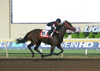 Hailstorm Slew wins the 2017 Oklahoma Classics Distaff Sprint Stakes