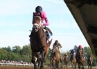 Heavenly Love and Julien Leparoux take the Darley Alcibiades Stakes at Keeneland