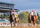 Finley'sluckycharm wins the 2017 Thoroughbred Club of America Stakes at Keeneland