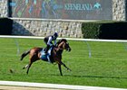 Heart to Heart finishes up his four-furlong work in :49 1/5 at Keeneland