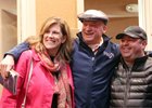 (l-r) Marie and Vincent Colbert with Tony O'Campo at the Fasig-Tipton November sale