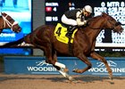 Gigantic Breeze and Gary Boulanger win the Autumn Stakes at Woodbine