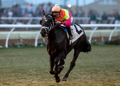 Jim and Susan Hill's Daddy is a Legend and jockey Joe Bravo win the G3T, $100,000 Jimmy Durante Stakes, Saturday, November 25, 2017 at Del Mar Thoroughbred Club, Del Mar CA.