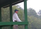 Kip Elser of Kirkwood Stables watches 2-year-olds train
