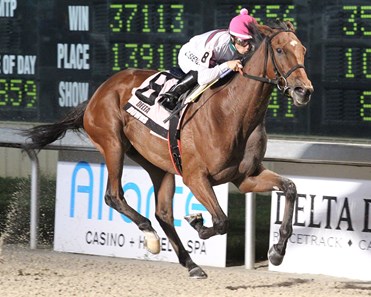 Testing One Two wins the 2017 Louisiana Jewel Stakes
