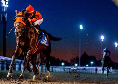 Mobile Bay with jocey Diego Saenz scores back to back victories in the Louisiana Champions Day Classic at Fair Grounds.