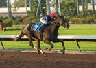 Majestic Heat wins the 2017 Bayakoa Stakes (G2) at Los Alamitos
