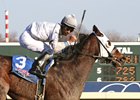 Jockey Kendrick Carmouche earns his 3,000 career victory on Good Save Dec. 19 at Parx