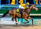 Valadorna and Brian Hernandez Jr. gallop home to a 3 1/2-length victory in the Tiffany Lass Stakes