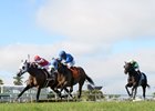 Run Time (outside) passes Bullards Alley to win the H. Allen Jerkens at Gulfstream Park