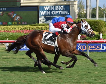 Run Time wins the 2017 H. Allen Jerkens Stakes