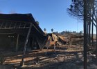 Nine barns at San Luis Rey Training Center were destroyed in a fire Dec. 7