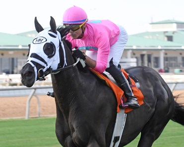 Hogy wins the 2018 Frontier Utilities Turf Sprint Stakes