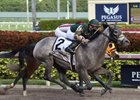 Jordan's Henny gets up in the final strides to win the Hurricane Bertie at Gulfstream Park