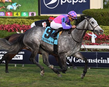 Stormy Victoria wins the 2018 South Beach Stakes