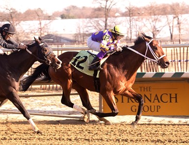 Awesome Banner wins the 2018 Fire Plug Stakes