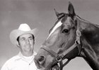 Joe King in 1964 with What a Pleasure, sire of 1975 Kentucky Derby winner Foolish Pleasure