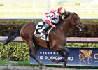 Economic Model wins the Hal's Hope Stakes at Gulfstream Park