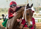 Itsinthepost and jockey Tyler Baze after their victory in the Feb. 3 San Marcos Stakes at Santa Anita Park